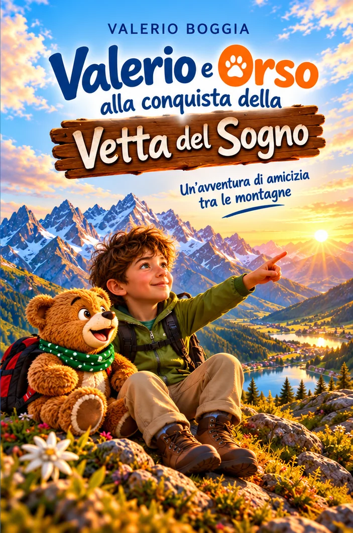 Copertina del romanzo Valerio e Orso alla conquista della Vetta del Sogno